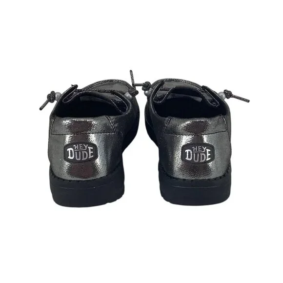 Hey Dude Womens Wendy Metallic Loafers Size 7 - Picture 3 of 8